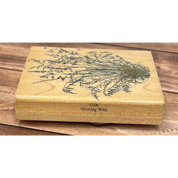 1997 PENNY BLACK 122K GROWING WILD WOOD MOUNTED RUBBER STAMP - Picture 4 of 5